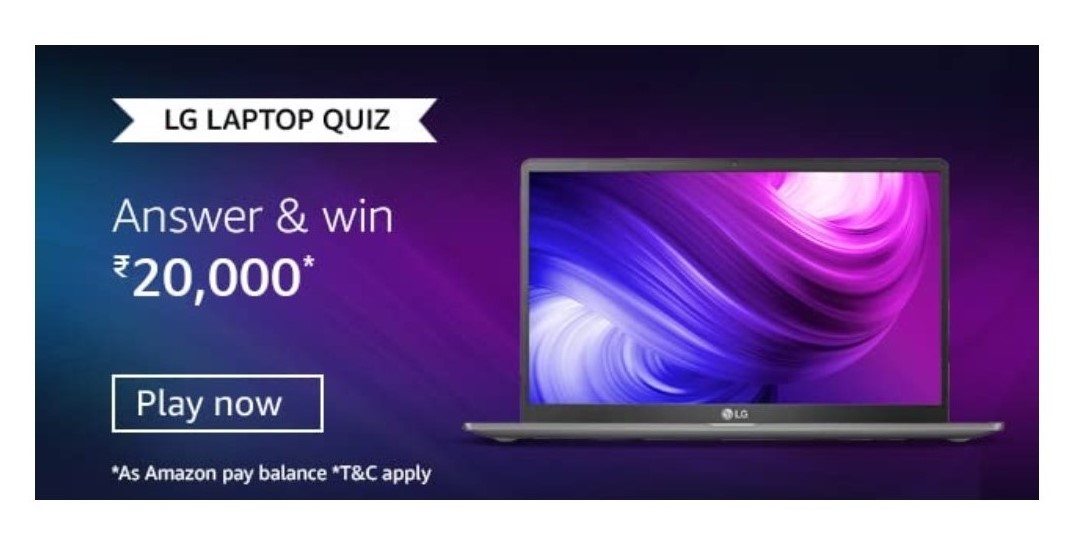 Amazon LG laptop quiz answers