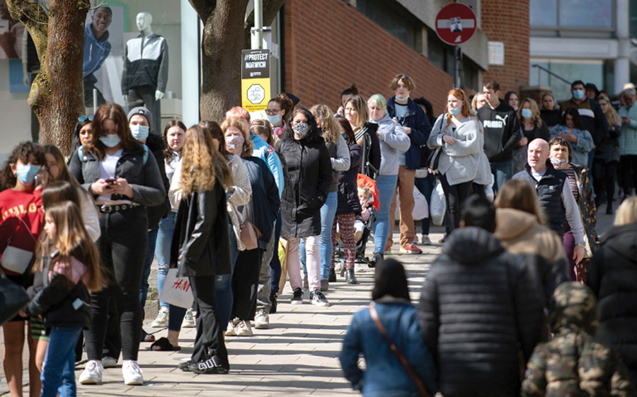UK PM Boris Johnson as Covid lockdown eases
