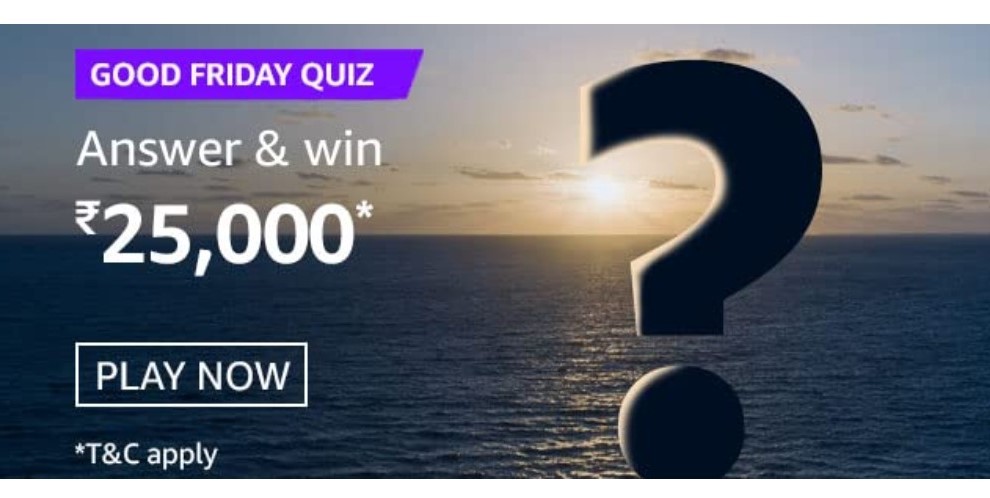 Amazon good friday quiz answers