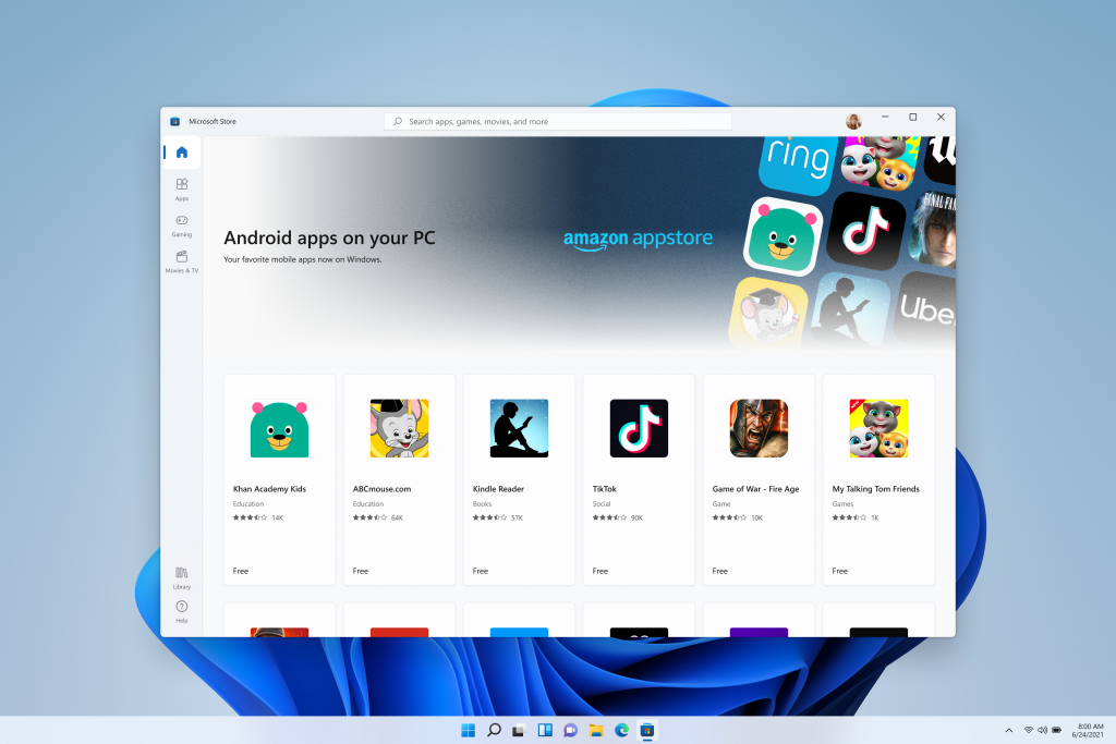 Android apps on Windows 11