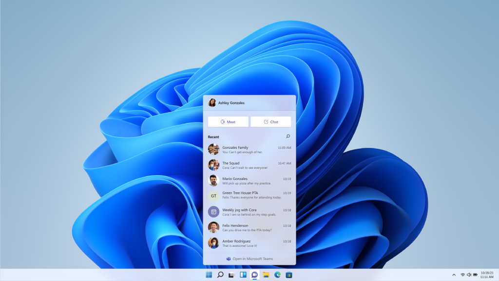 Windows 11 Teams integration