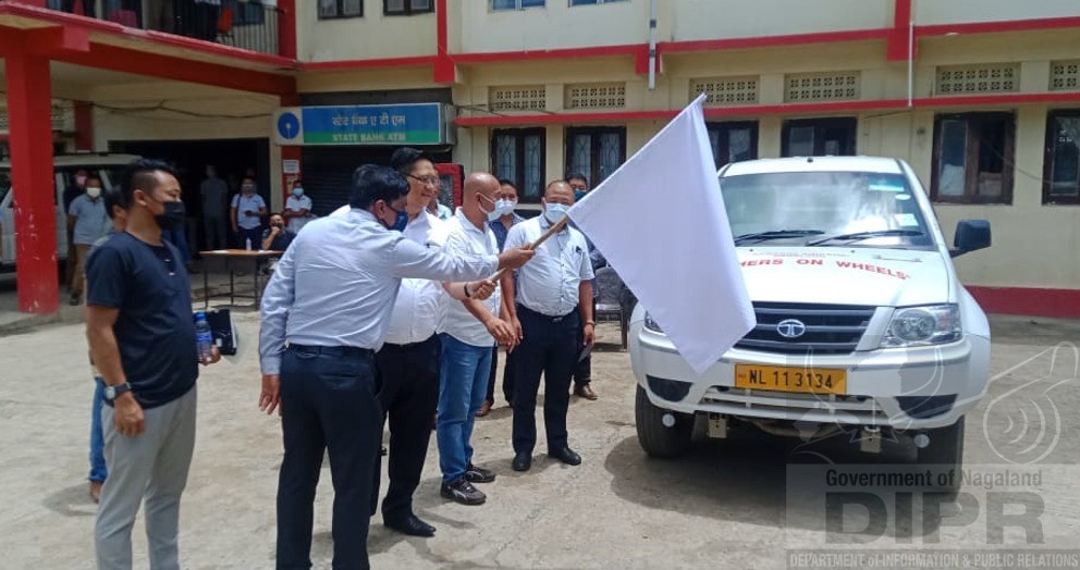 DC Kiphire flags off MTU vehicle for Kiphire district