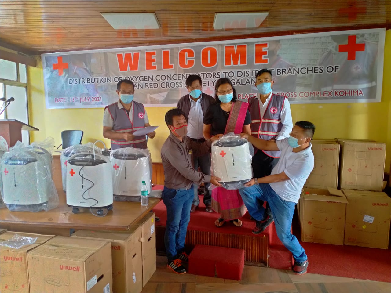 Red Cross donates oxygen concentrators