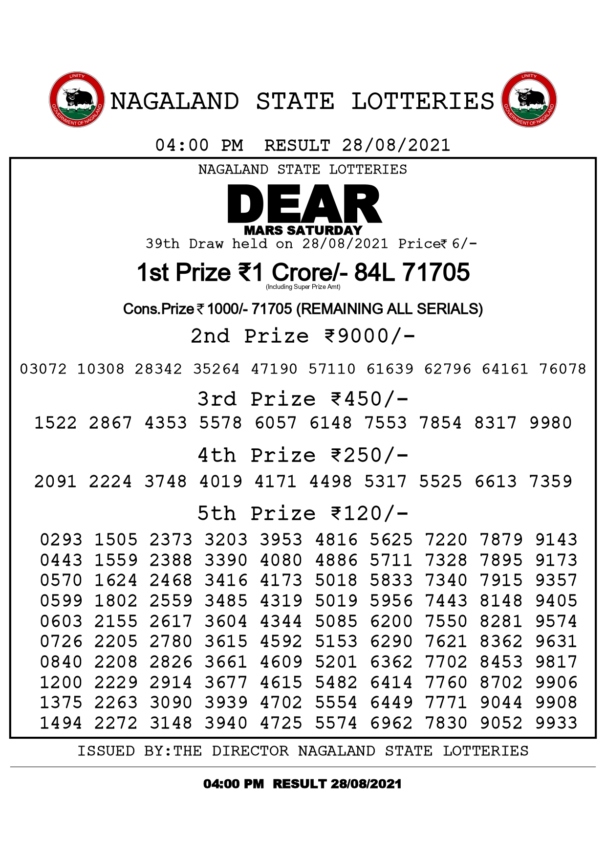 Dear Mars Saturday