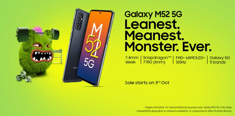 Samsung launches Galaxy M52 5G