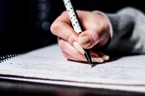 Holidays with writing