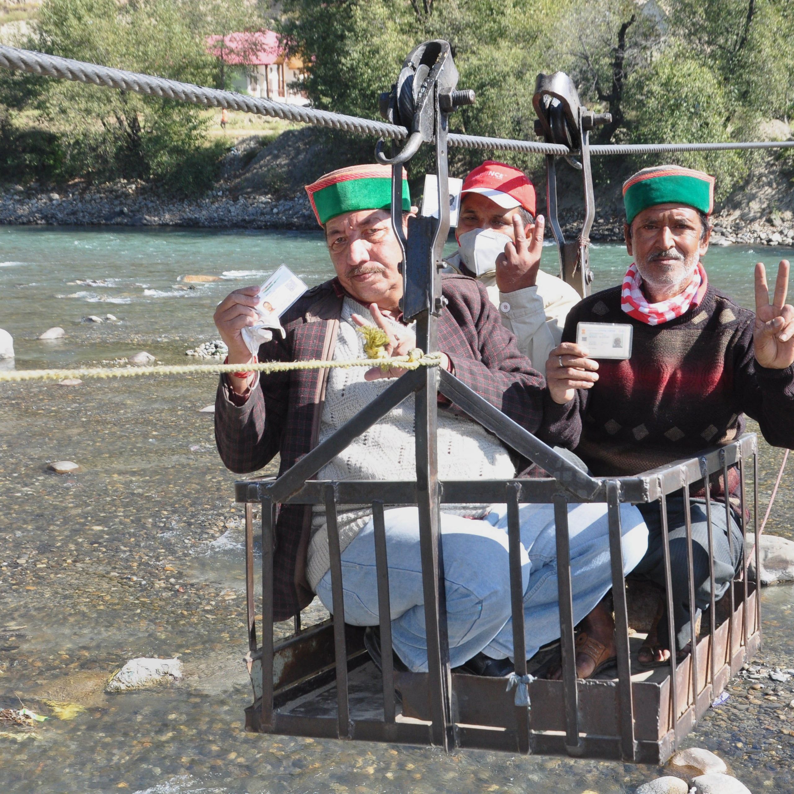 Himachal's highest polling booth sees 100% voting
