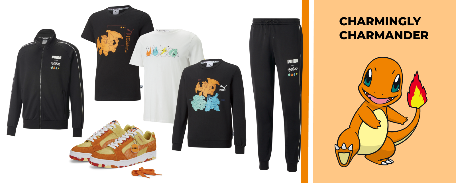 Puma x Pokemon Charmander collection