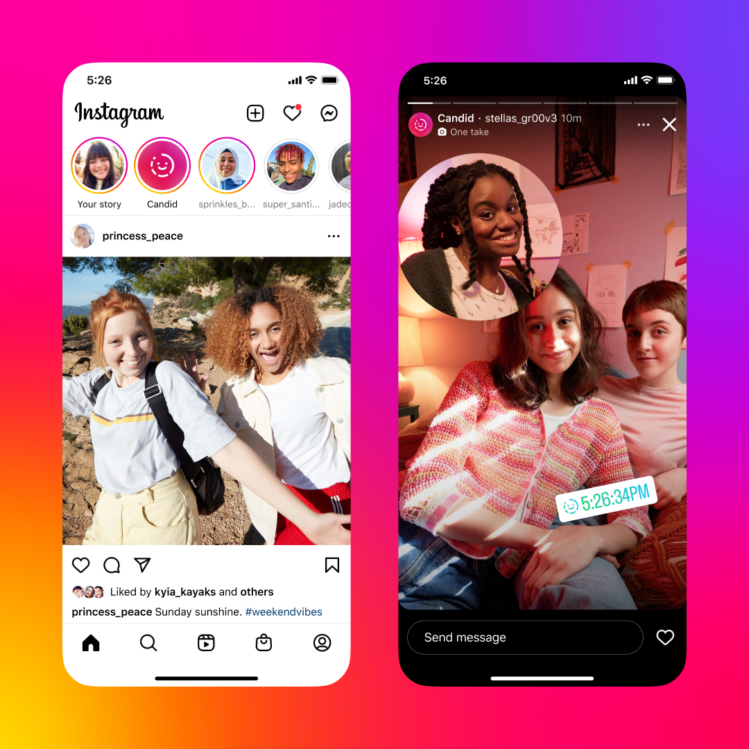 Instagram's new BeReal cloneCandid Stories