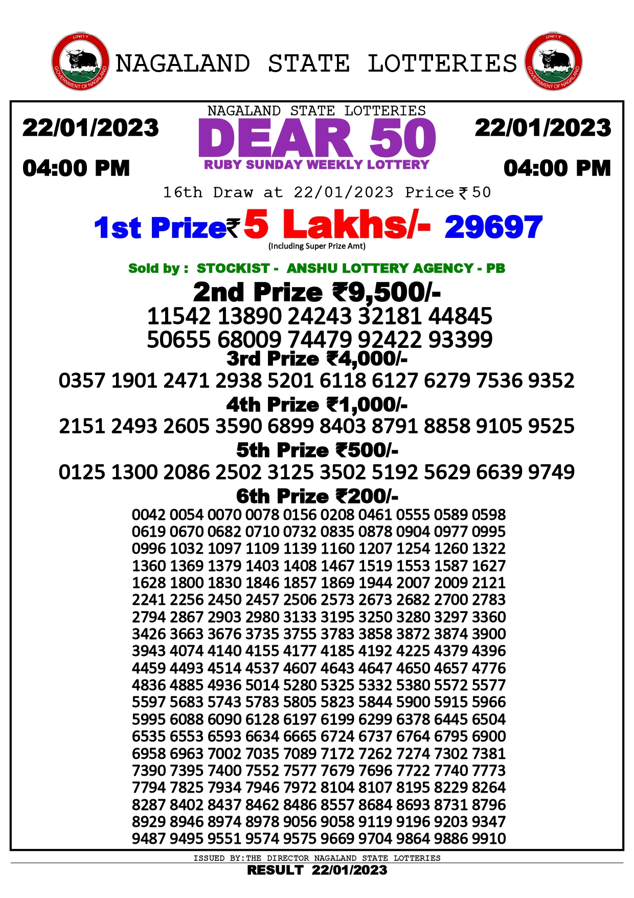 Dear 50 Ruby Sunday