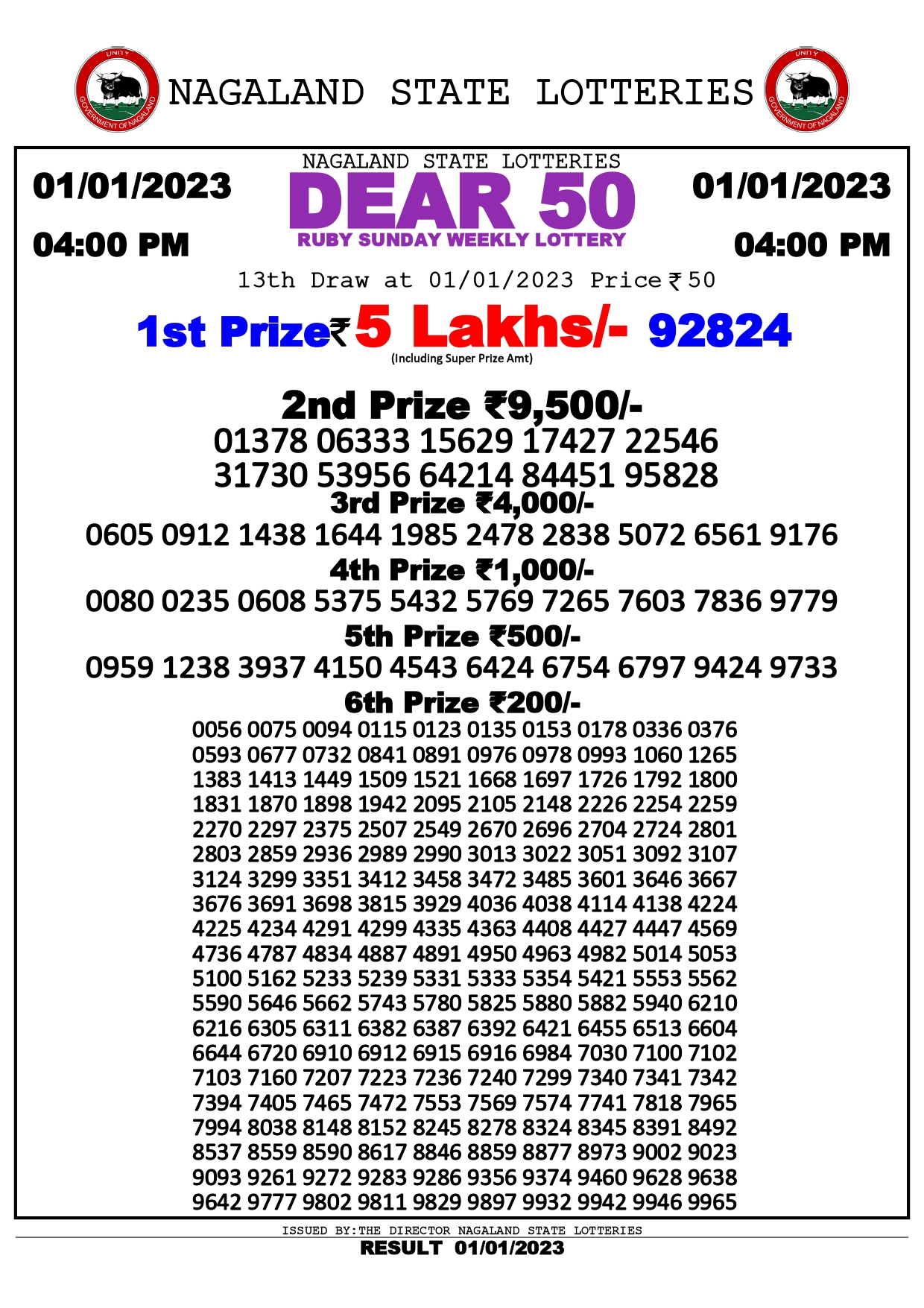 Dear 50 Ruby Sunday