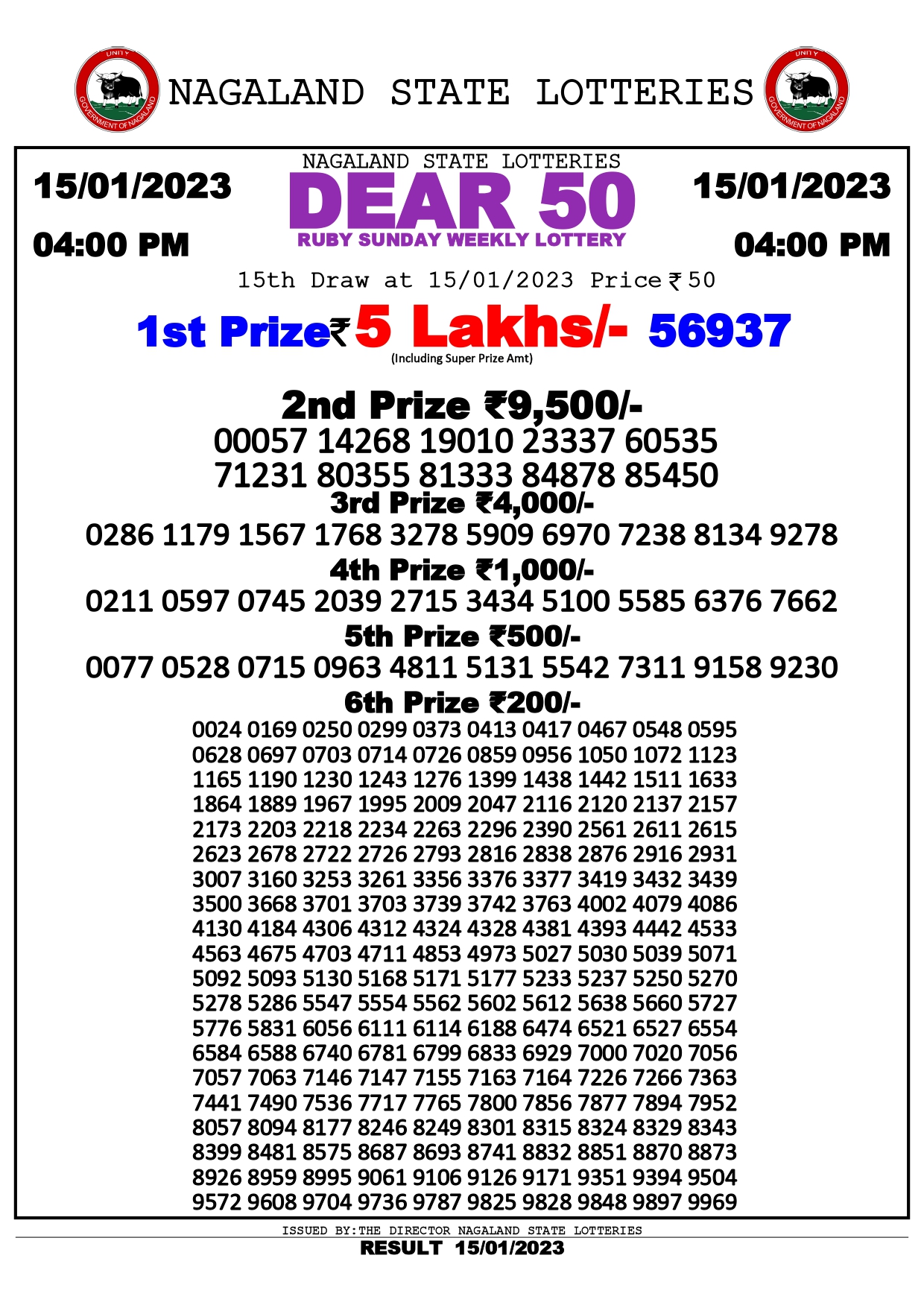 Dear 50 Ruby Sunday