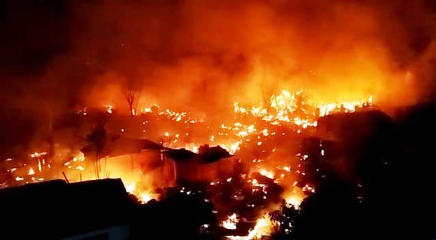 Fire in dimapur