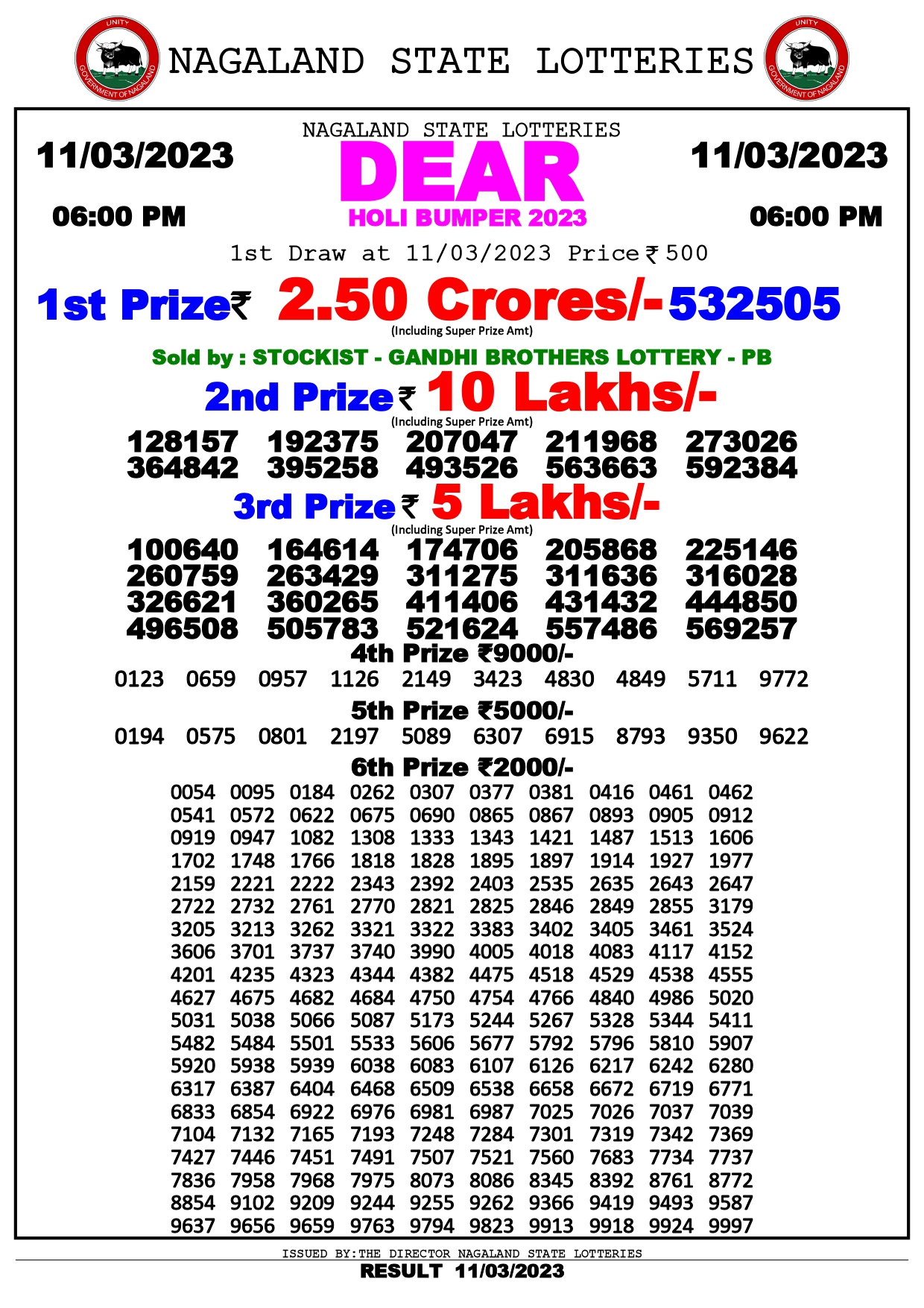 Dear Holi Bumper