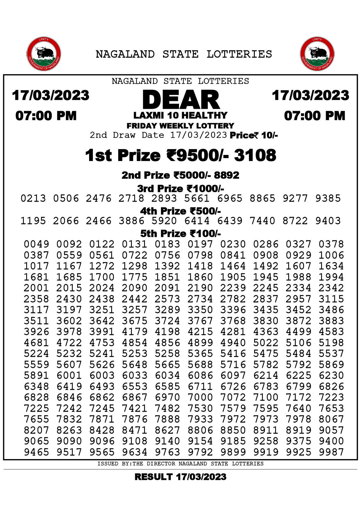 Dear Laxmi 10 Healthy