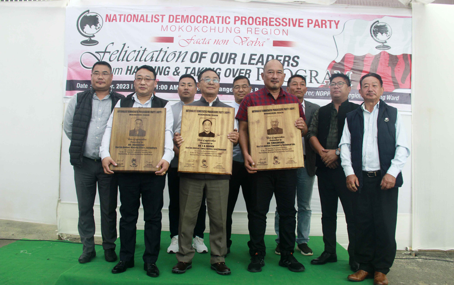 NDPP Mokokchung felicitates leaders