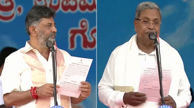 Siddaramaiah, Shivakumar take oath as new Karnataka CM, Dy. CM