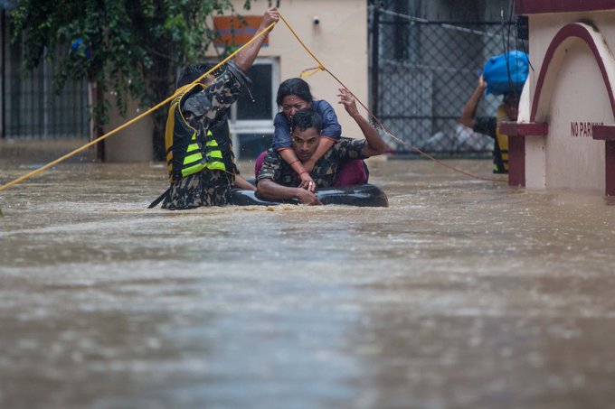 1 dead, 17 missing in floods in Nepal