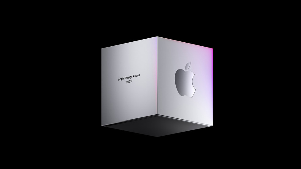 Apple Design Awards 2023 trophy