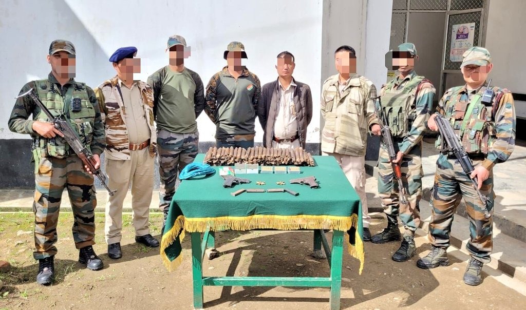 Arms, explosives seized from Manipur-bound vehicle in Nagaland