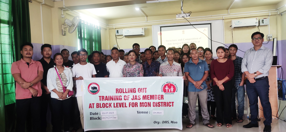 Training for Jan Arogya Samiti members underway in Mon