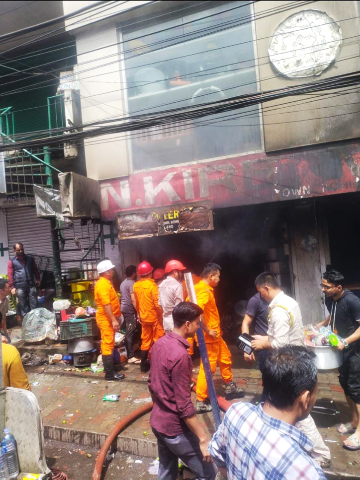 Fire guts restaurant, kitchenware shop in Kohima