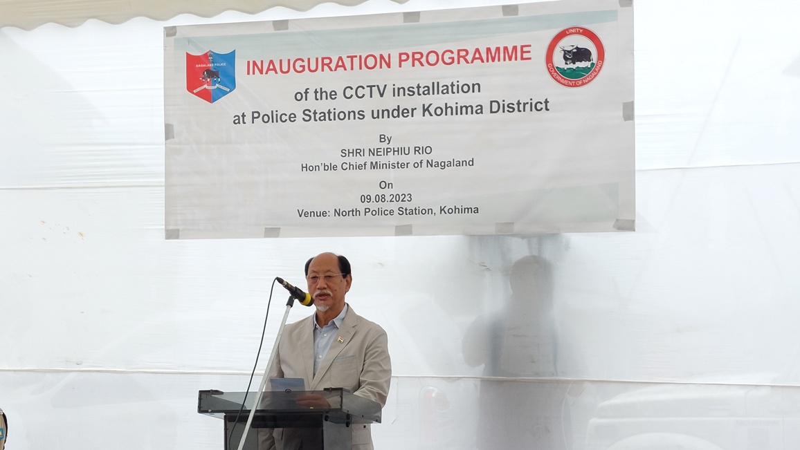 Neiphiu Rio launches CCTV security systems in kohima