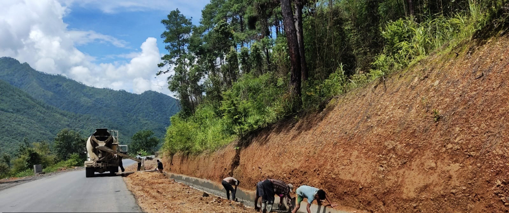 Construction of Akhegwo-Jessami road stretch in full swing — NHIDCL