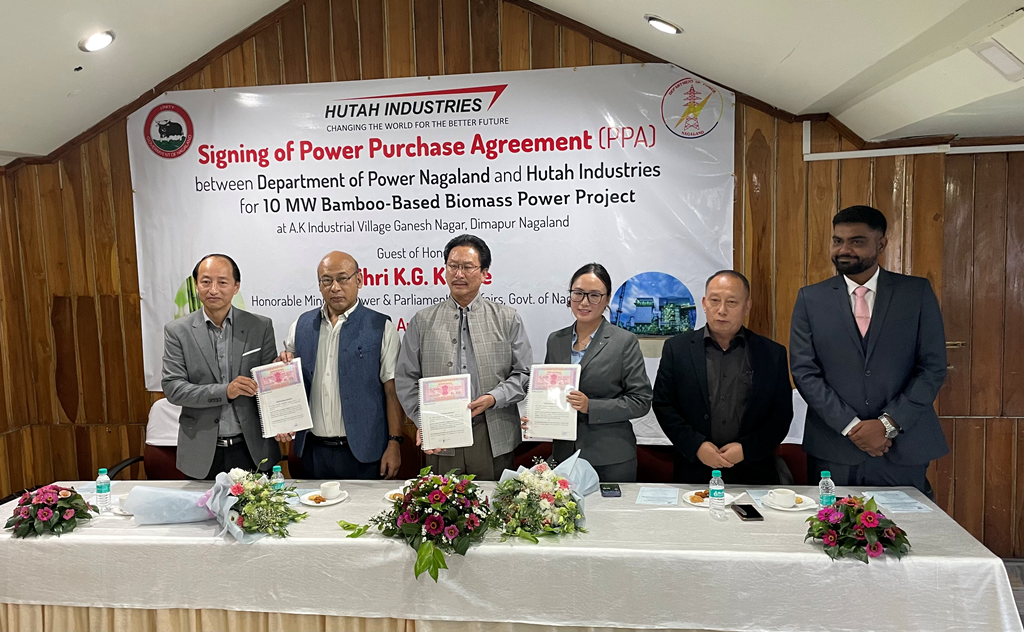 Nagaland government signs agreement for purchase of power from bamboo-fired plant