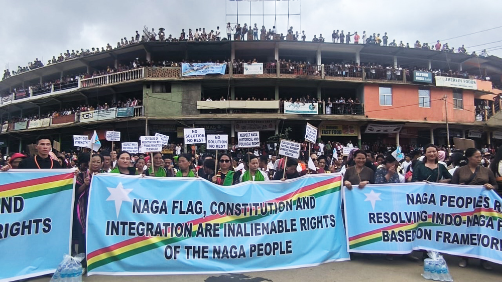 Thousands of Nagas rally in Manipur demanding resolution of Indo-Naga political issue
