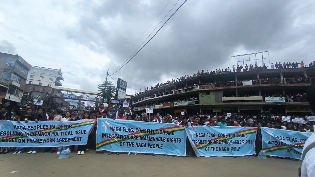 Thousands of Nagas rally in Manipur demanding resolution of Indo-Naga political issue