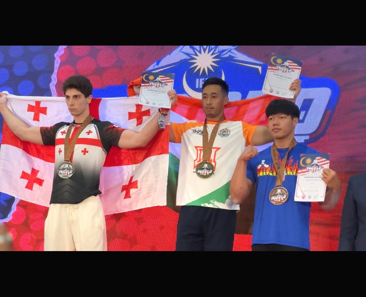 Naga lad Lohe wins gold at World Arm Wrestling C’ship