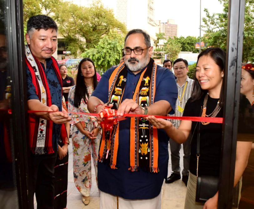 MoS Chandrasekhar inaugurates revamped Nagaland Emporium in New Delhi 