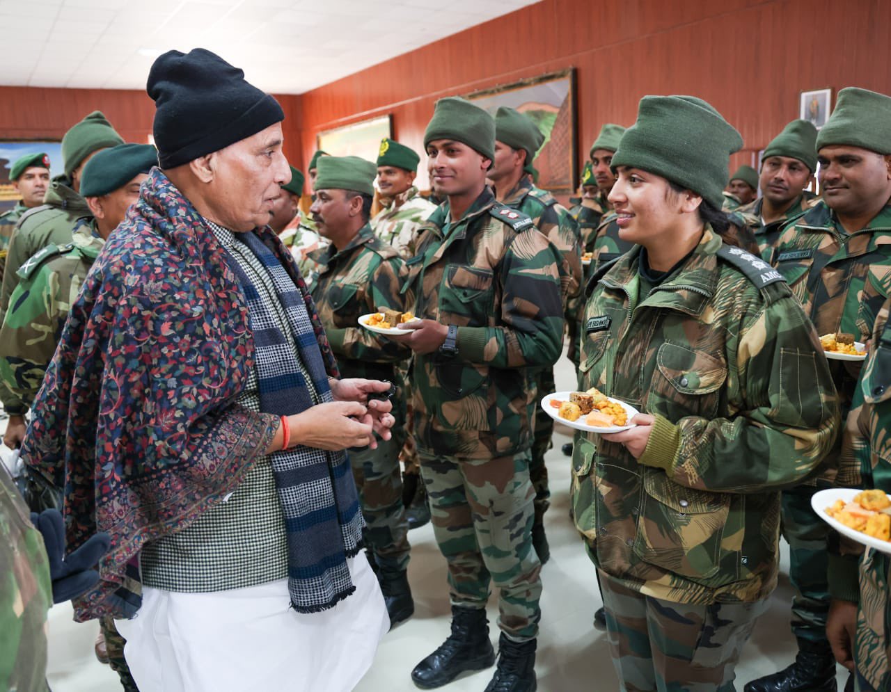 Rajnath visits forward posts in Arunachal, reviews defence preparedness along LAC