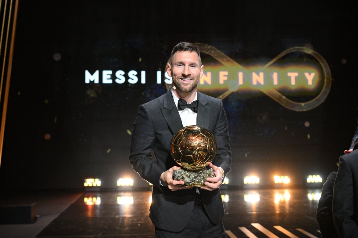 Messi wins record 8th Ballon d'Or, Bonmati claims women's award