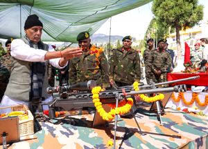 Rajnath visits forward posts in Arunachal, reviews defence preparedness along LAC