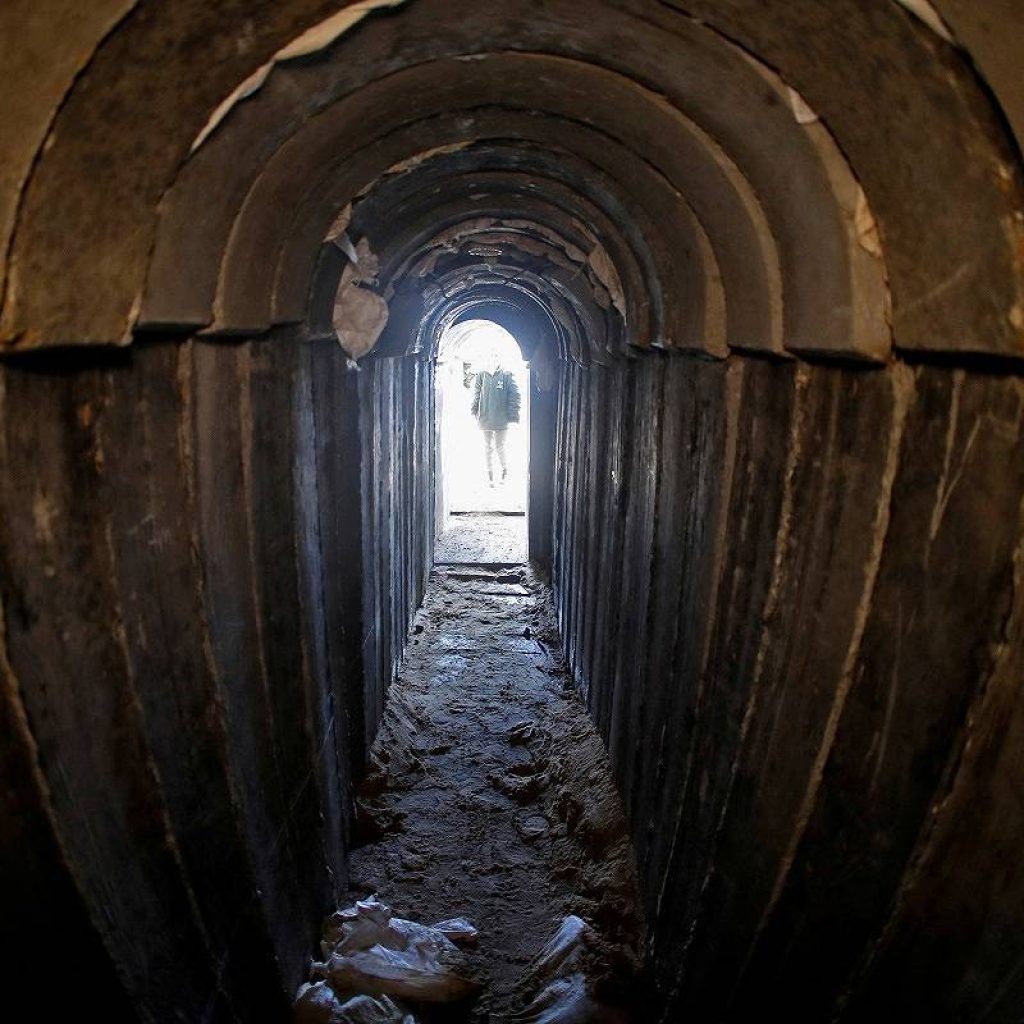 Tunnels underneath Gaza used by Hamas