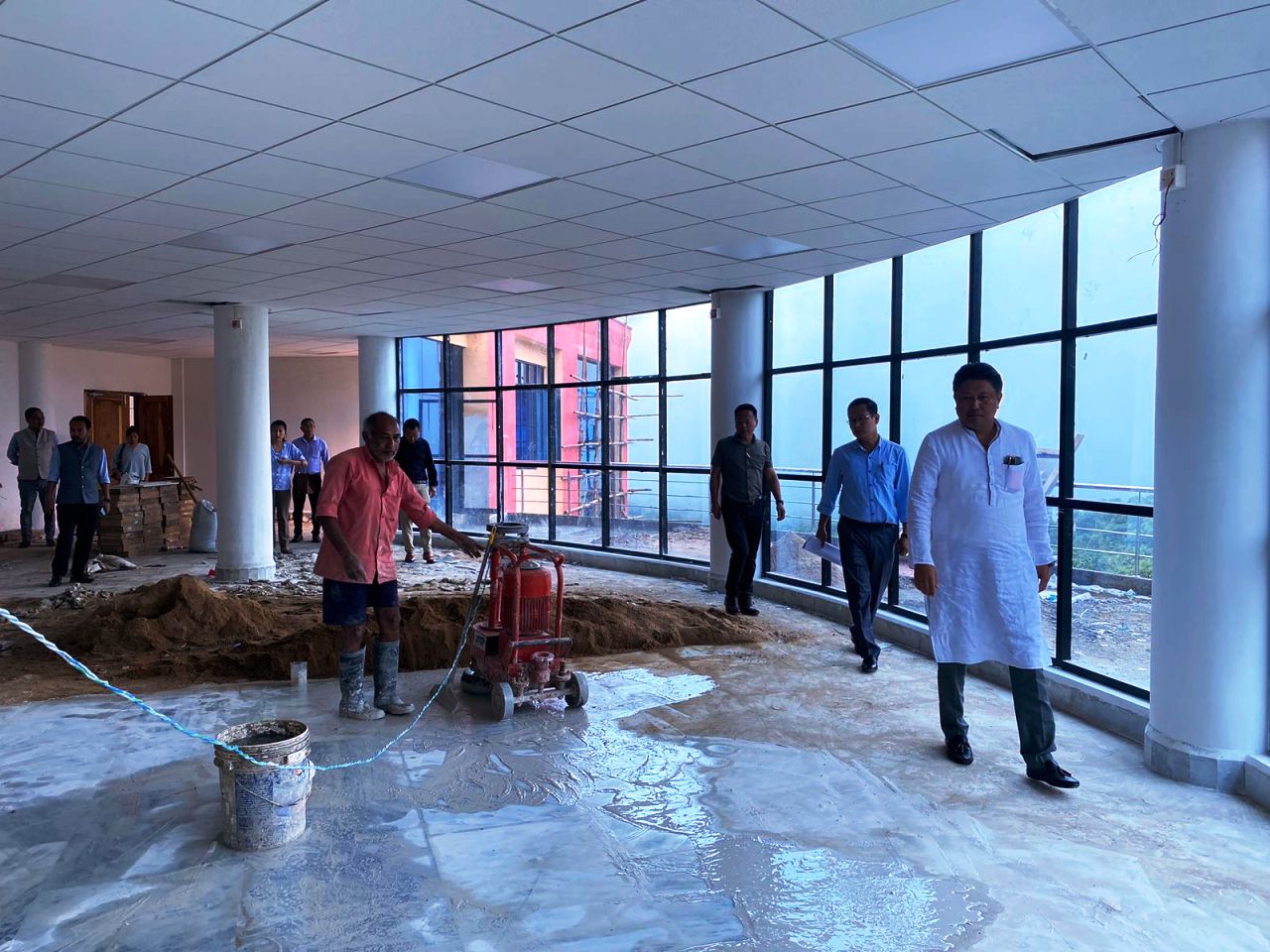 Jacob Zhimomi inspects Cooperation directorate building