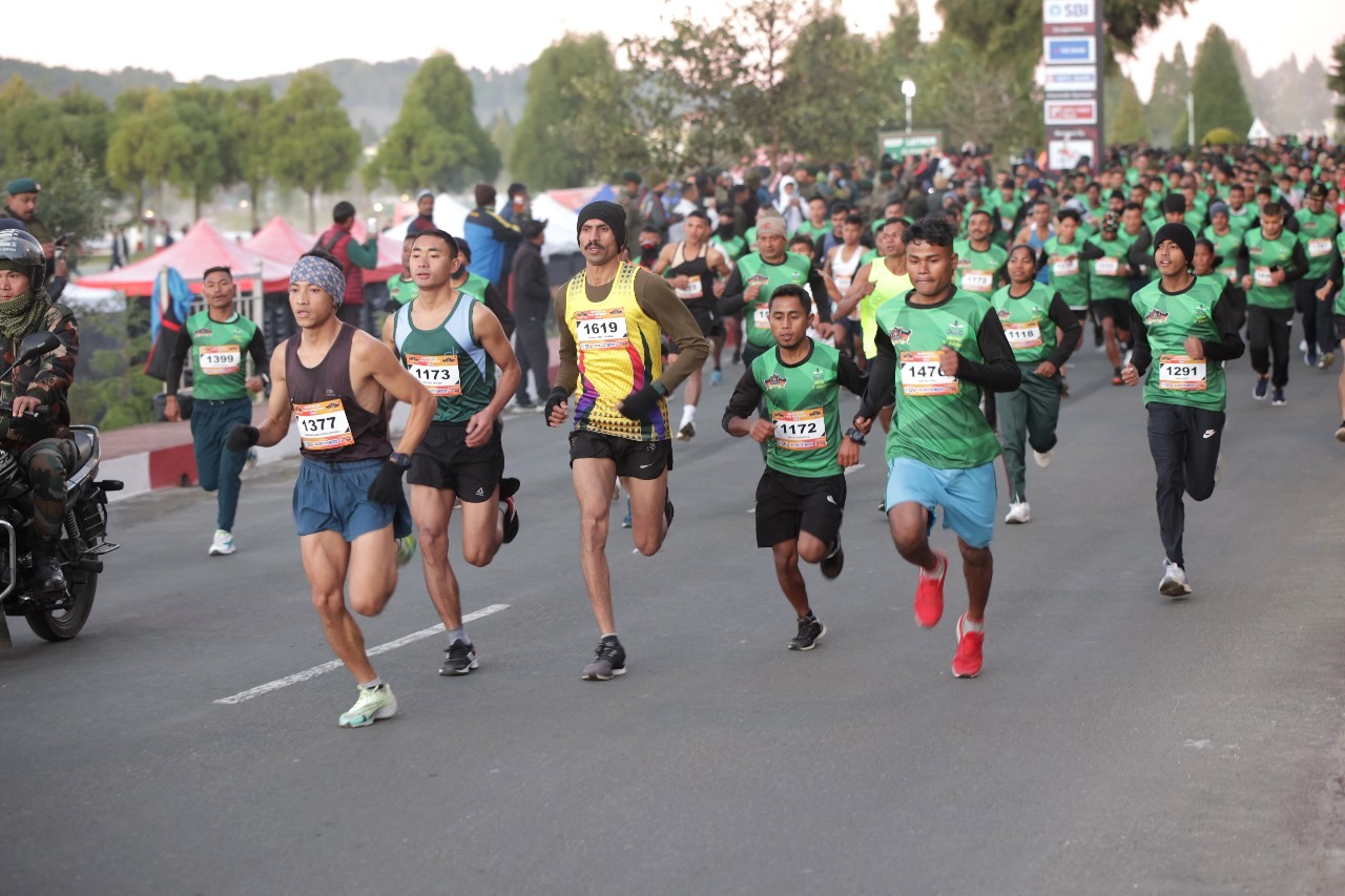 Assam Rifles organises half marathon in Shillong