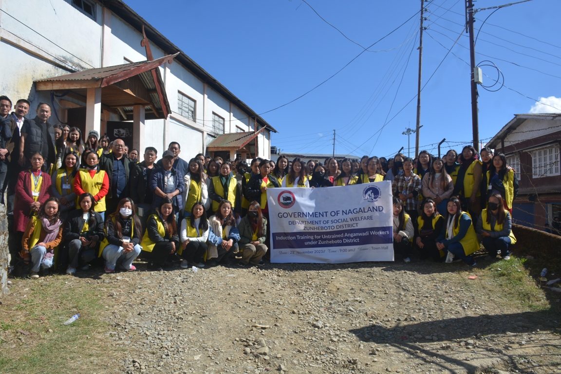 Social Welfare department convenes meeting with staff, Anganwadi workers of Zunheboto 