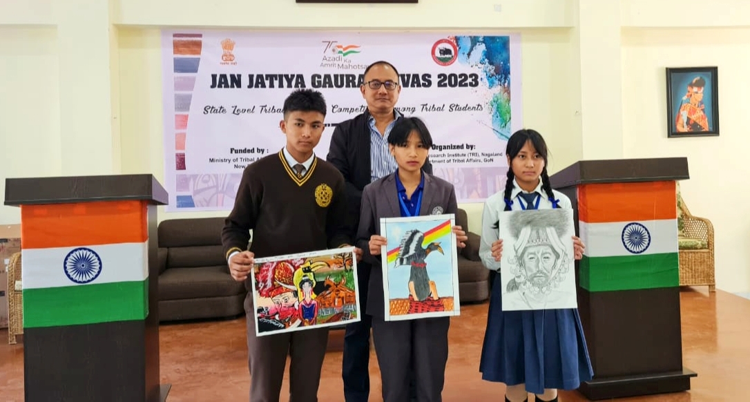 Shiluka wins state level tribal painting competition