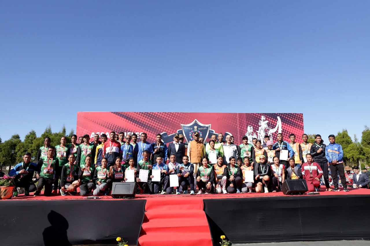 Assam Rifles organises half marathon in Shillong