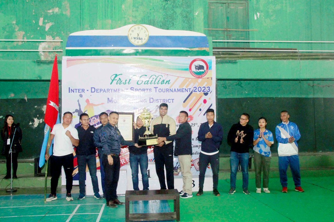 DEF overall champions of Mokokchung inter-departmental sports tournament