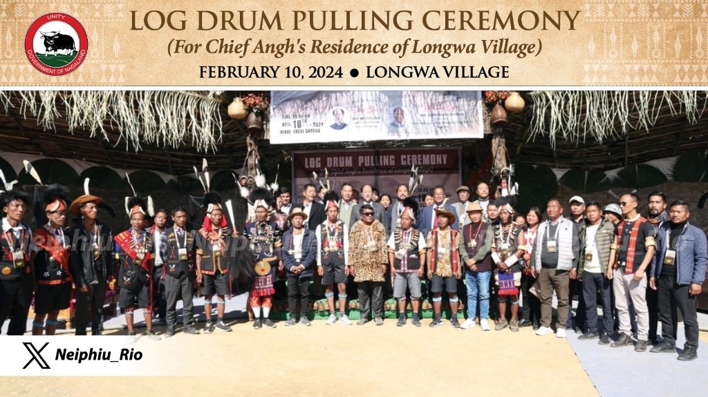 Log drum pulling ceremony