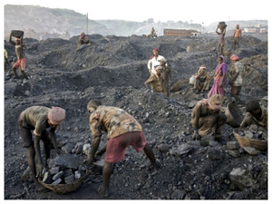 Coal mine labourers