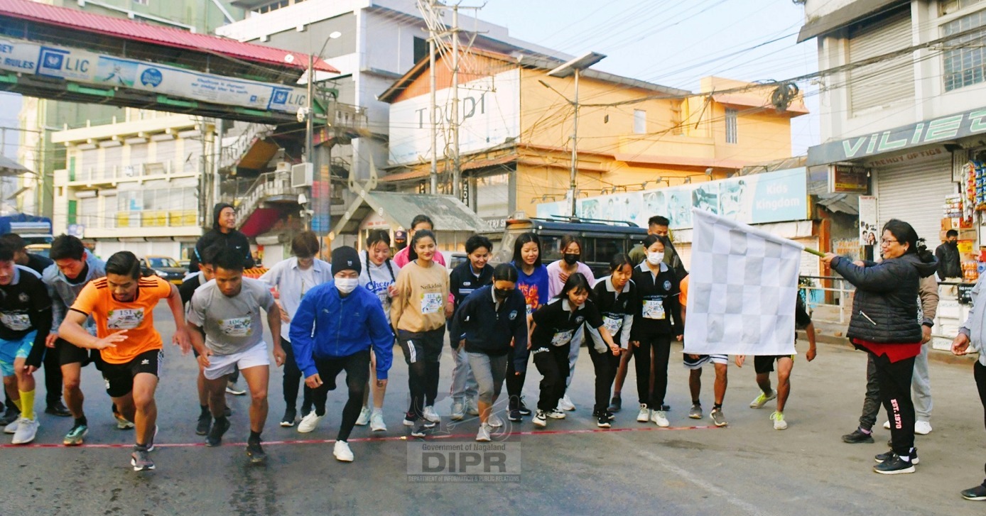 Half marathon held in Kohima