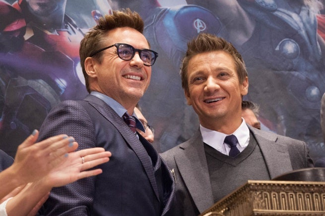 When Jeremy Renner was in hospital, Robert Downey Jr. chatted all the time with him