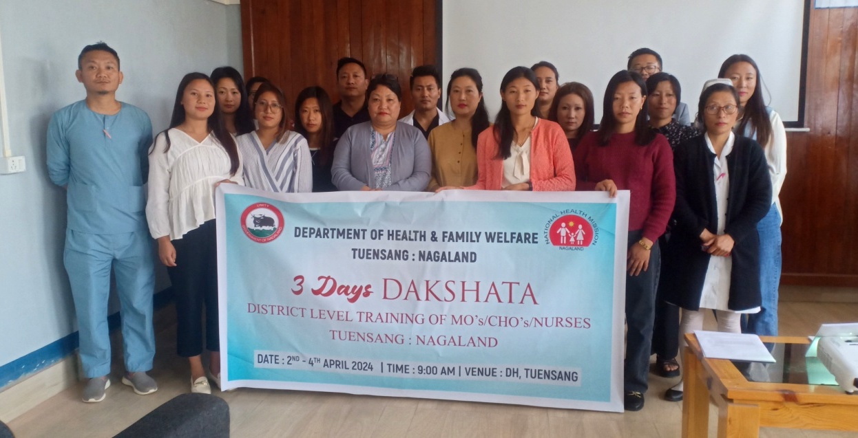 Training on DAKSHATA held at District Tuensang Hospital 