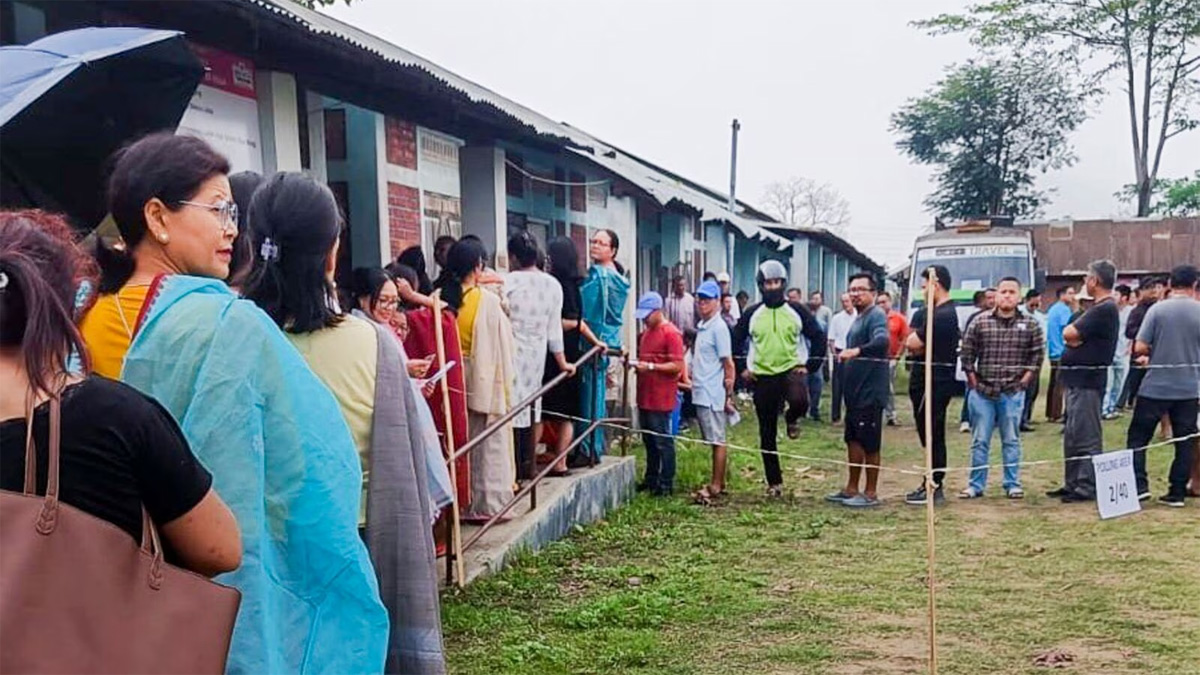 Fresh polling underway in 11 polling stations in Manipur amid heavy security