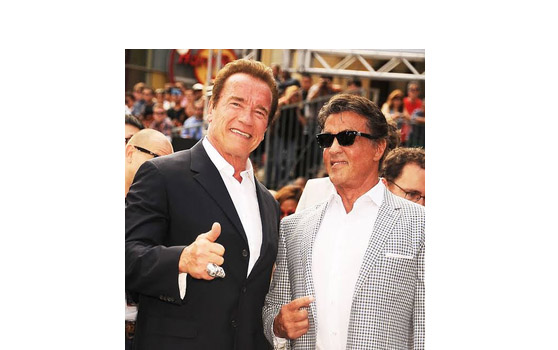 Arnold Schwarzenegger and Sylvester Stallone